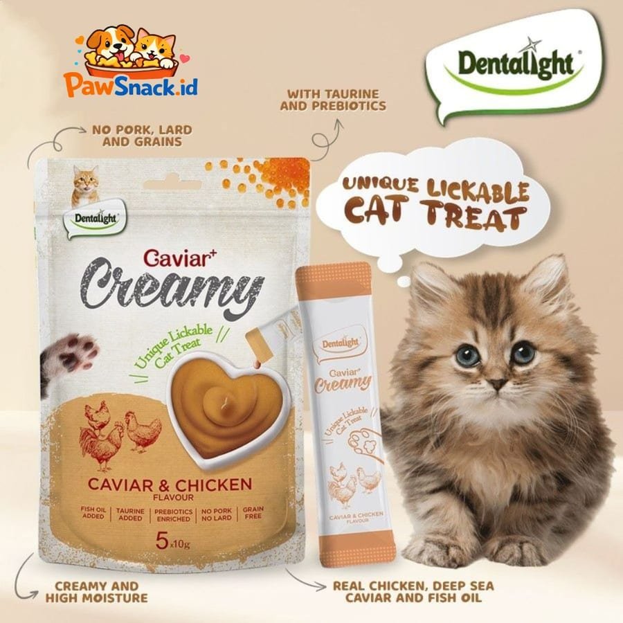 Snack Kucing DENTALIGHT || Grain Free isi 5 x 10gr