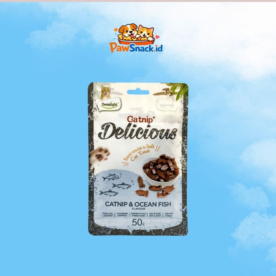 Dentalight Catnip Delicious 50 gram | Snack for Cat | snack kucing | Nutrisi Kucing dari 100% Daging