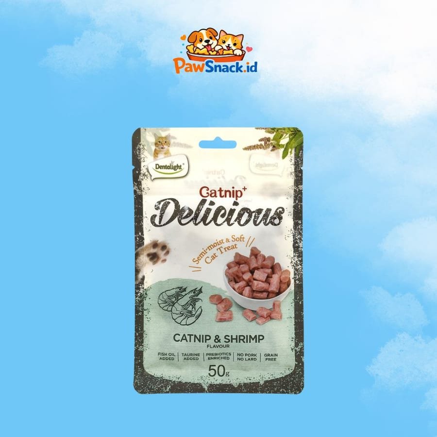 Dentalight Catnip Delicious 50 gram | Snack for Cat | snack kucing | Nutrisi Kucing dari 100% Daging